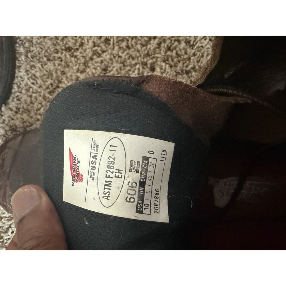 Red Wing Work Boots Mens 10D Supersole 2.0 6